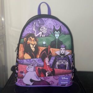 Loungefly Disney Villains Mini Backpack in Purple and Black
